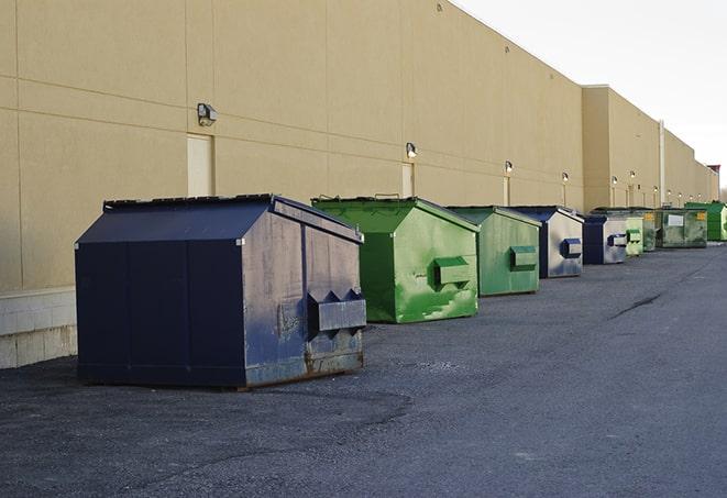 a construction dumpster filled with debris in Bolingbrook, IL